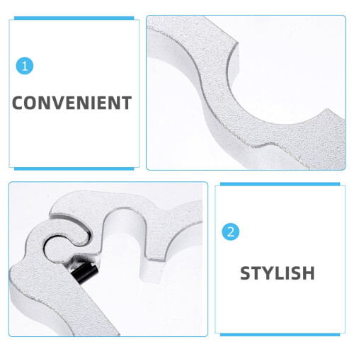 Motorcycle Disc Lock Heavy Duty Adjustable Silver 2