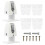 2Pcs Desktop Privacy Panel Clip White Aluminum Desk Partition Clamp 7