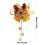Christmas Bell Pendant Yellow Plastic 1 Piece 3