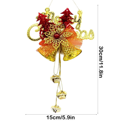 Christmas Bell Pendant Yellow Plastic 1 Piece 2