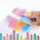 15Pcs Sidewalk Chalk Dustless Chalk with Chalk Holder Whiteboard Eraser 4