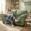 Homcom (Green) HOMCOM 2 Seater Sofa, Chenille Small Sofa with Spring Cushions 1