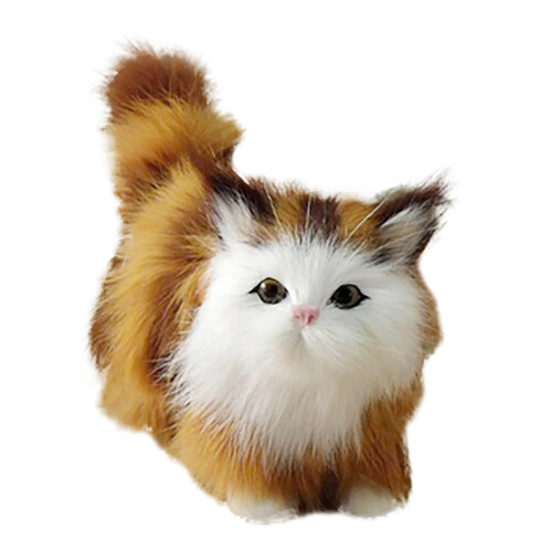 Lifelike Stuffed Cat Plush Toy Realistic Kitten 1 pc 1
