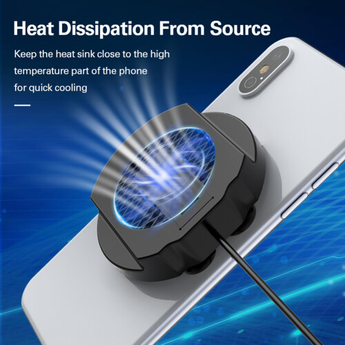 Foldable Design Cell Phone Cooler, Game Machine Radiator With Quiet Fan And Bluetooth Connection 1