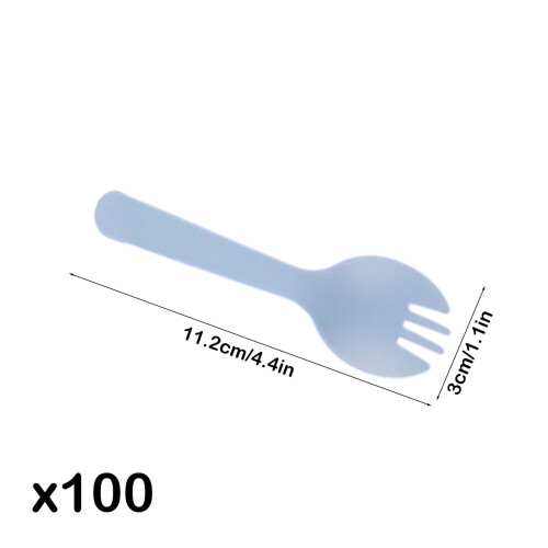 100 τεμάχια πλαστικά δοχεία μιας χρήσης, 4,4"x1,1", ατομικά τυλιγμένα, σετ 2 σε 1 με 2