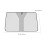 Portable SUV Truck Windshield Sunshade Foldable Dual Ring 3