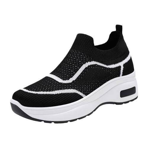 Γυναικεία Ορθοπεδικά Slip-On Αθλητικά Παπούτσια Willtoo Μαύρα 1