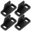 Guide de porte de placard HONMEET noir, lot de 4 6