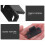 Guide de porte de placard HONMEET noir, lot de 4 8