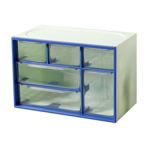Plastic Drawer-Style Desktop Storage Box, Stackable & Multi-Compartment, Durable for Jewelry Office Supplies, Easy to Use 1