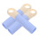 12Pcs Plastic Broom Handle End Caps with Hanging Hole Sky-Blue 2