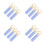 12Pcs Plastic Broom Handle End Caps with Hanging Hole Sky-Blue 4
