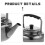FOXNOVO Stainless Steel Water Kettle Silver 1.7L 3