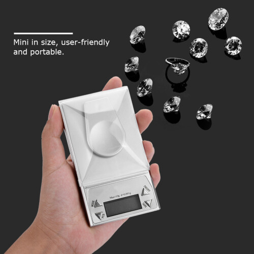 Multifunctional Weighing Tool For Compact And Portable Scale, High Precision Digital Milligram Scale With Calibration Weights Included, Tare Function 2