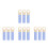 12Pcs Plastic Broom Handle End Caps with Hanging Hole Sky-Blue 7
