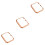 3Pcs Watch Protector Rose Gold for Iwatch4 Full Protective Frame 5