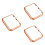 3Pcs Watch Protector Rose Gold for Iwatch4 Full Protective Frame 6