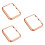 3Pcs Watch Protector Rose Gold for Iwatch4 Full Protective Frame 7