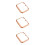 3Pcs Watch Protector Rose Gold for Iwatch4 Full Protective Frame 8