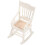 Rocking Chair Miniature Things White Wood 1Set 2