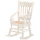 Rocking Chair Miniature Things White Wood 1Set 4