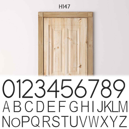 Udendørs husnumre i aluminium, 7,5 cm 1