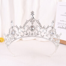 Wedding Tiara for Bride – Crystal Rhinestone Bridal Crown Headband, Compatible with Princess/Queen Theme Events