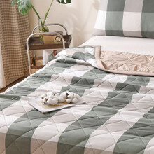 Breathable Washed Cotton Summer Quilt - Lightweight Cooling Bedspread for AC Rooms, Dorm, Guest Bed, Hot Sleepers, 3-Season Thin Comforter