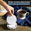 Huhao Ceramic Coasters Set 6 pcs 4 inch round white 5