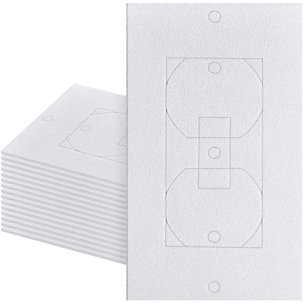 75 Pcs Foam Outlet Insulation Pads, 4"X2.5", For 1-Gang & 2-Gang Electrical Outlets And Light Switches 9558830171175