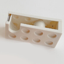 Süßer Bauklotz-Form Tape-Spender für Büro und Schule, Weiß