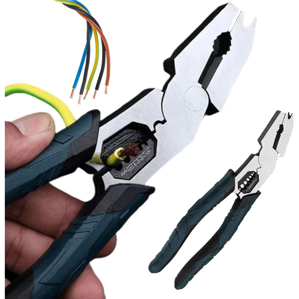 Industrial Cutting Pliers With Wire Stripper And Crimper 908436884563