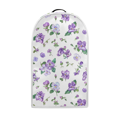 Violet Pansies Blender Cover with Handle Polyester