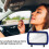 Rechargeable Car Visor Vanity Mirror with 3 Dimmable Light Modes, Clip-on for Sun Visor – Compatible with Most Vehicles 2