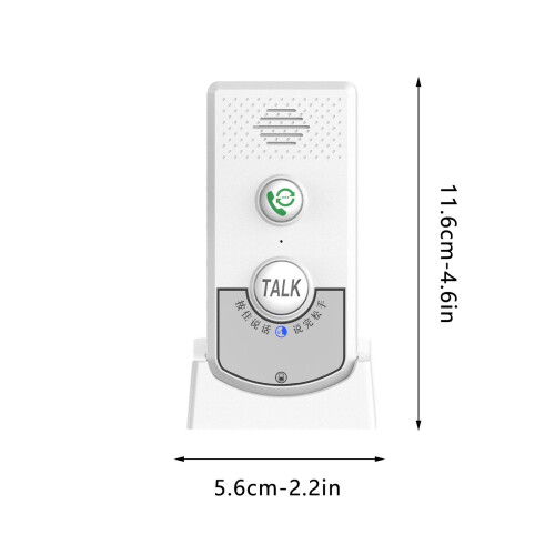 JINGDAN wireless doorbell with 2-way intercom white 2