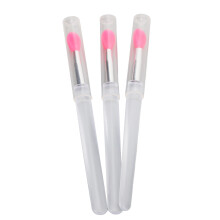 20 Stück Silikon-Lippenpinsel-Set, doppelseitiger, weicher Lippenstift-Applikator