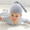 Cappellino per neonato, morbido, comodo, annodato, caldo 2