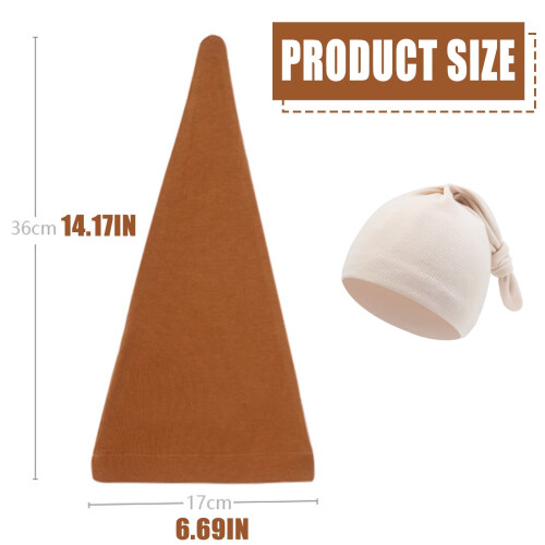Cappellino per neonato, morbido, comodo, annodato, caldo 2