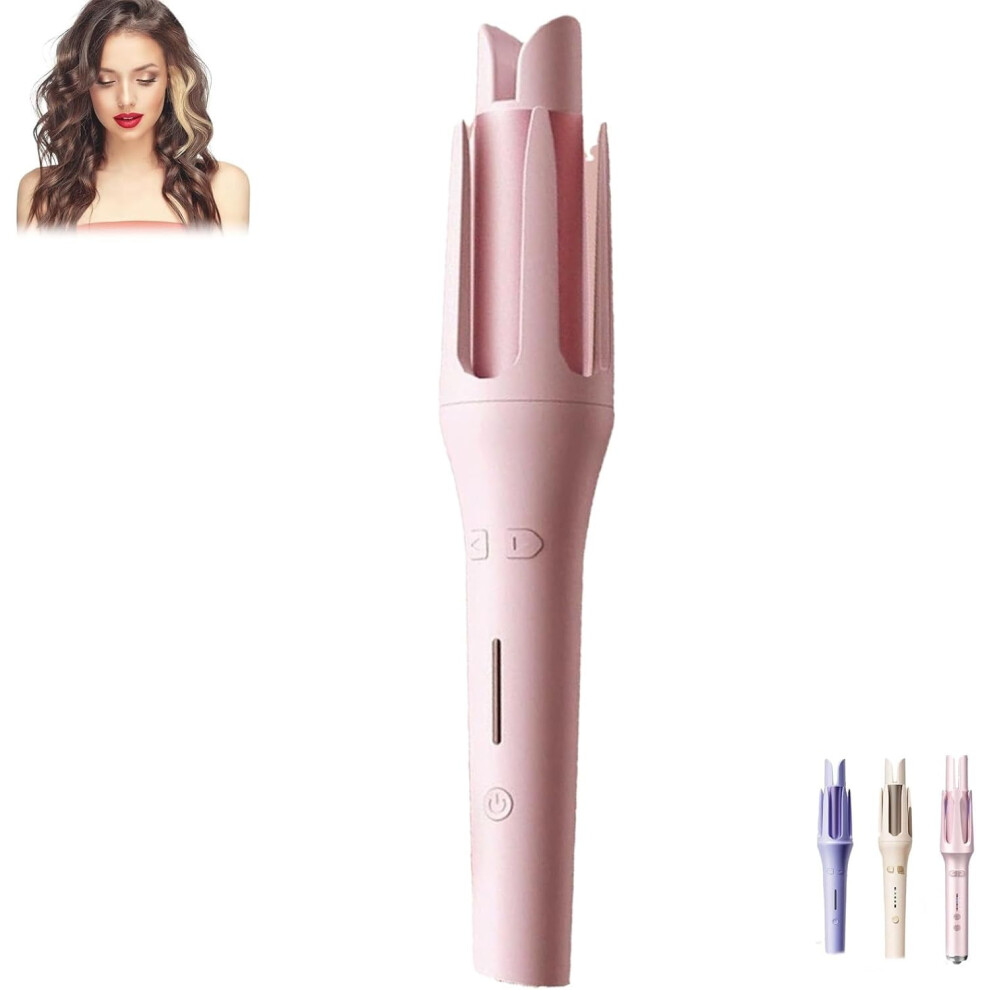 Adagio Hair Curler Device, Anti-Tangle Rotating Curling Wand with Anti-Scalding, 3-Speed Temperature Control with Heat-Insulating