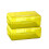 2PC Clear Plastic Pencil Box, Large Capacity, Snap-Tight Lid, Stackable, Compatible with School & Office Supplies 1