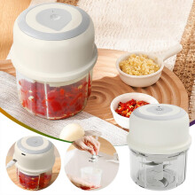 250ml Wireless Mini Garlic Masher – Portable Food Processor, Stainless Steel Blade, One-Button, for Garlic/Ginger/Veg, 3.743.94in, Colorful