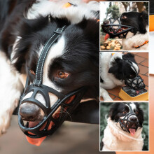 Dog Muzzle Soft Breathable Design for Small Medium Large Dogs with Adjustable Straps Ideal for Biting Chewing and Licking