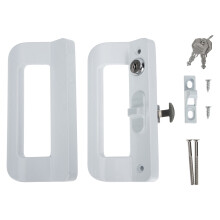1 Set Aluminum Alloy Sliding Door Lock Sliding Glass Door Handle Heavy Duty Door Lock