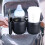 Double Cup Holder with Phone and Bottle Organizer for 5