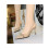 Women's Cutout Bow Leather Pointed Toe High Heel Pumps 1
