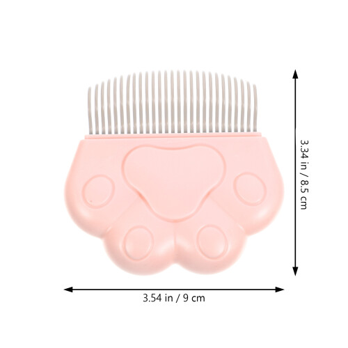 2Pièces Peignes Rose En ABS Chat Pour Élimination Douce Poils 1