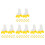40Paires Mini Rollers Blancs Pour Poupées Design Décor Maison 6