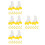 40Paires Mini Rollers Blancs Pour Poupées Design Décor Maison 9
