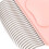 2Pièces Peignes Rose En ABS Chat Pour Élimination Douce Poils 5