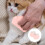 2Pièces Peignes Rose En ABS Chat Pour Élimination Douce Poils 8